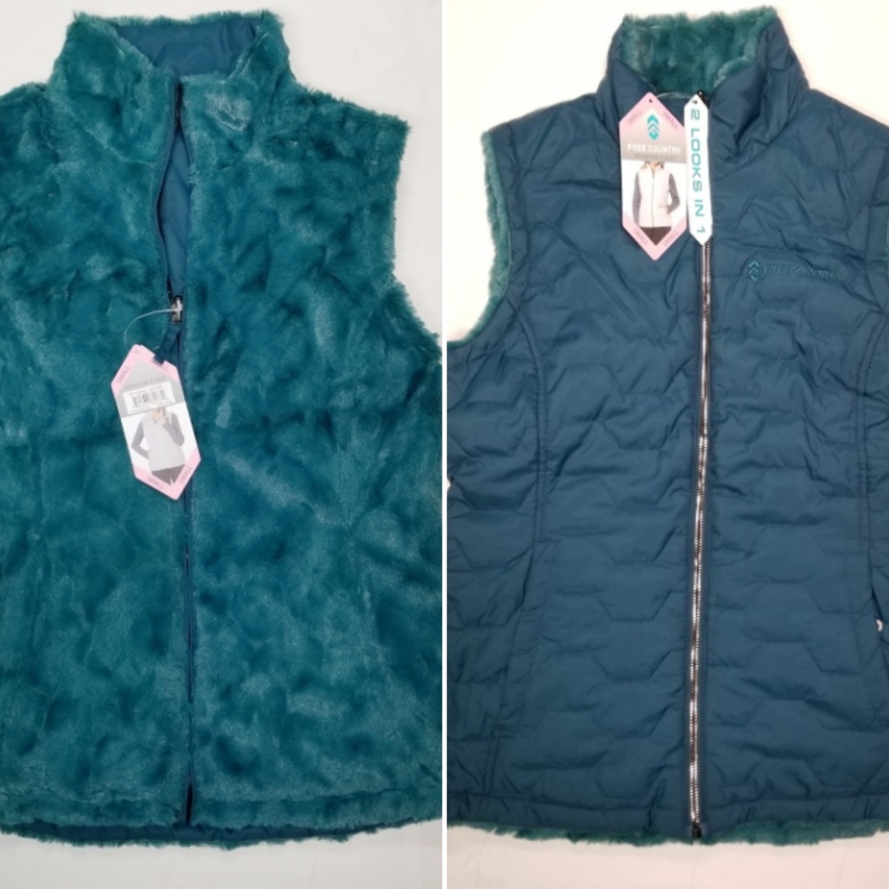 Puffy and Furry Reversible Vest
